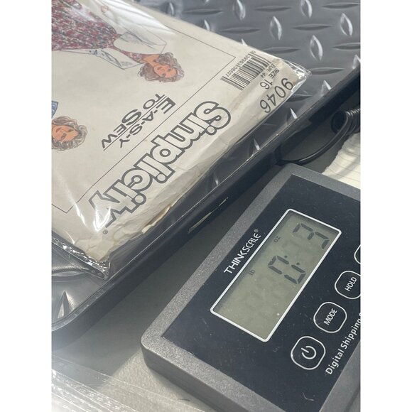 90s Simplicity 9046 Easy To Sew Sewing Pattern Size 16 Dress Bolero Jacket CUT - Picture 6 of 6